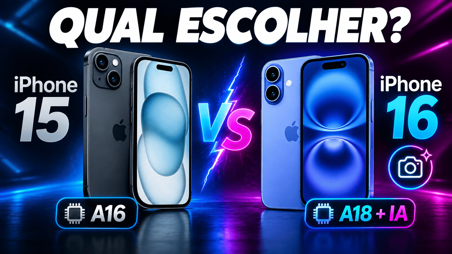 A diferença entre iPhone 15 e o iPhone 16: Entenda agora.
