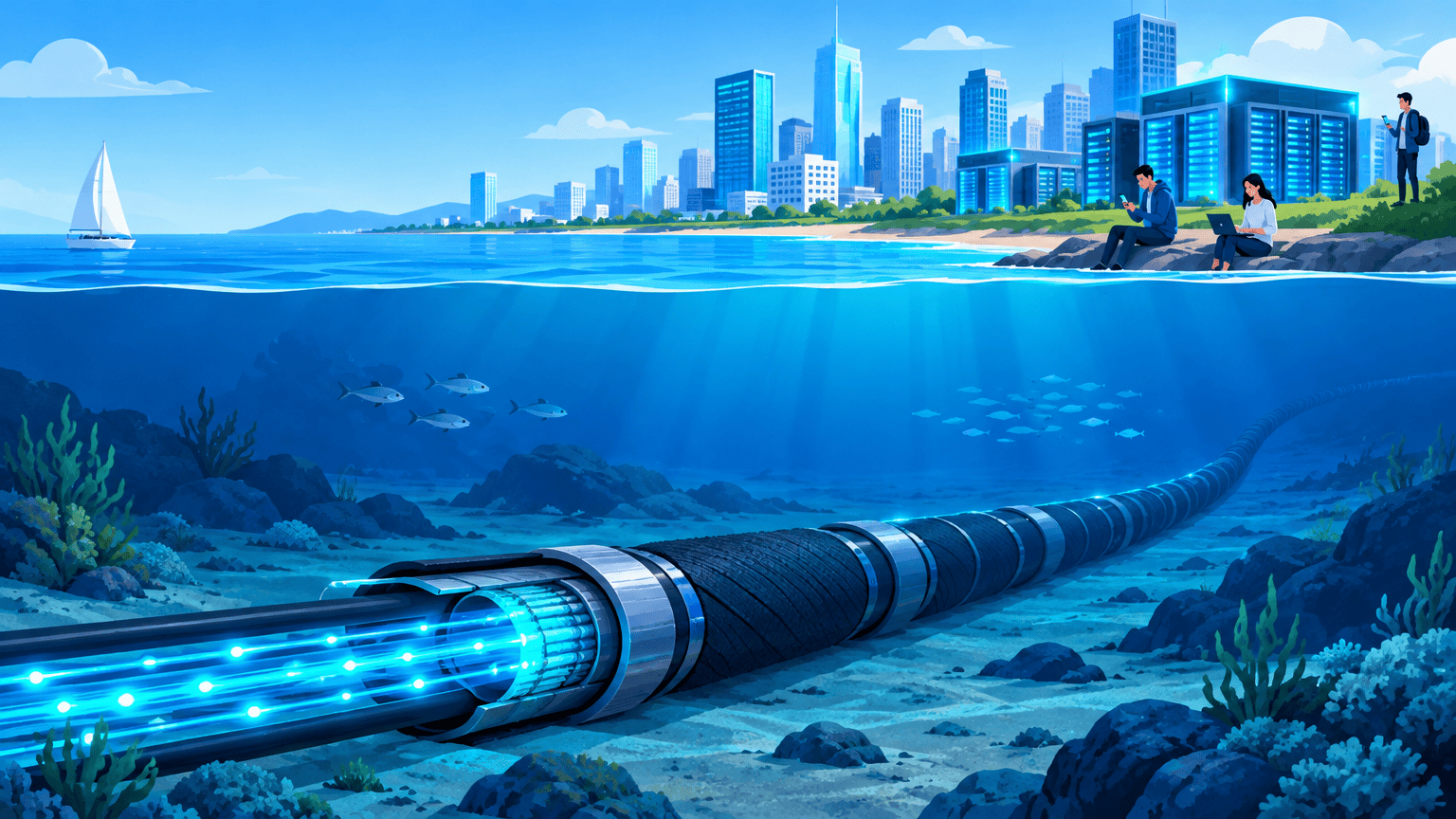 A Batalha Invisível Pelo Controle dos Cabos Submarinos que Sustentam a Internet Mundial